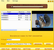 DigiGenius Video to PSP Converter screenshot